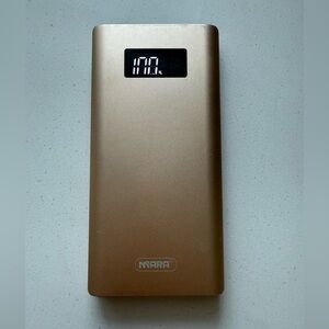 Gold Power Bank 10000mah with Digital Display